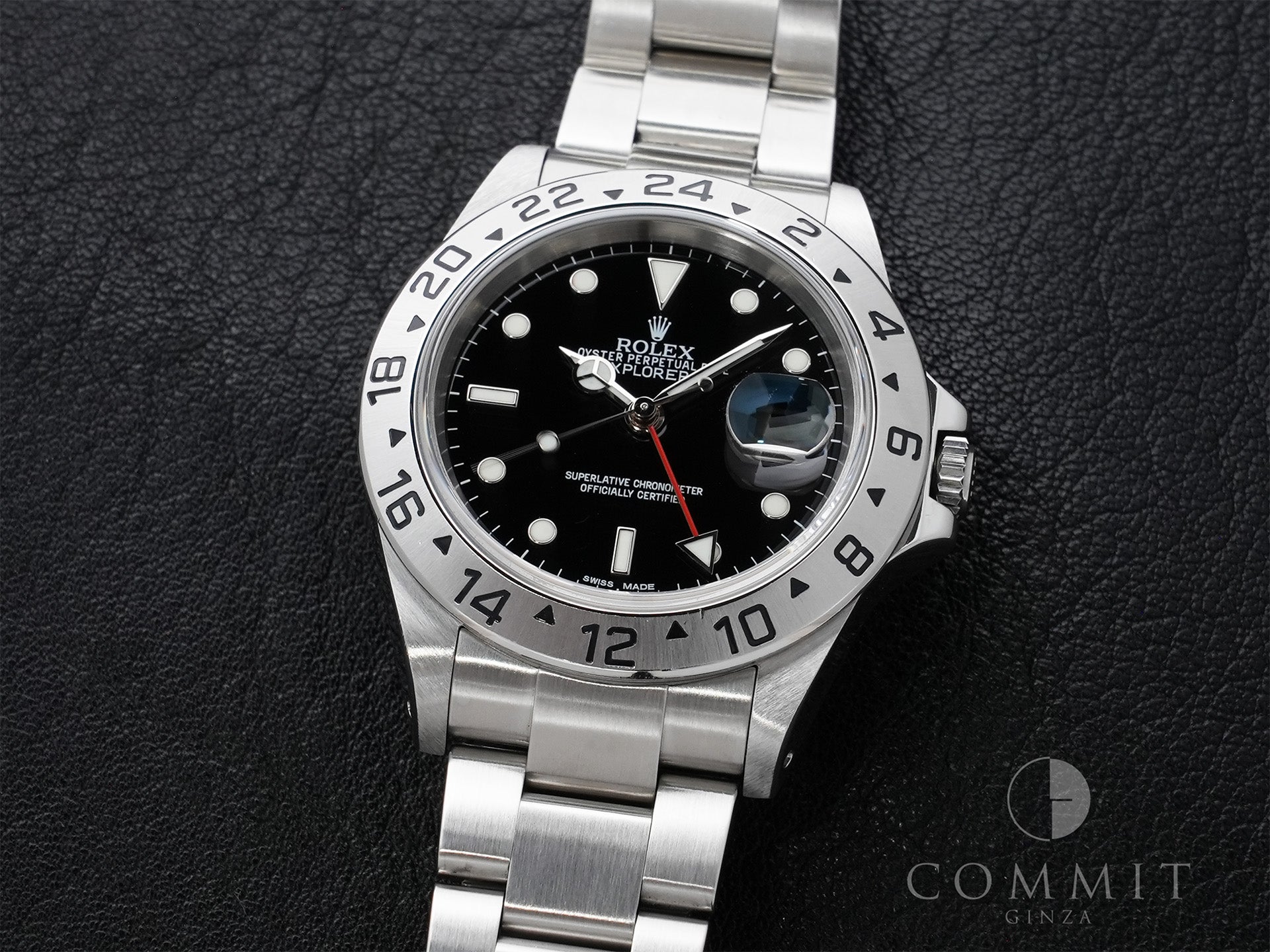 Rolex Explorer II Ref. 16570 Stainless Steel Black Dial Oyster Bracelet Used zx7ih7js