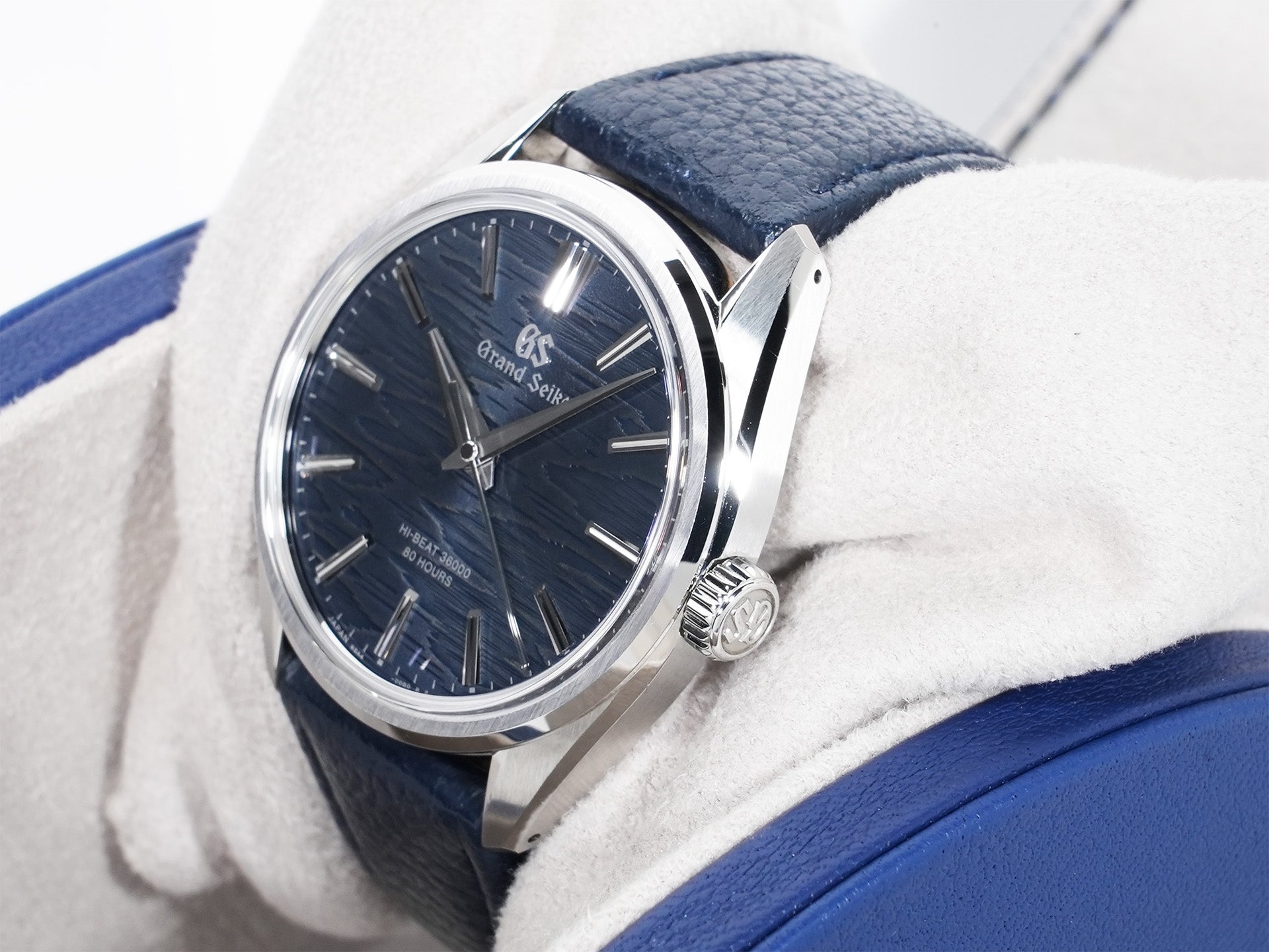 Grand Seiko Evolution 9 Collection Manual Winding Mechanical Hi-Beat 36000 Ref.SLGW007 Stainless Steel Blue Dial Pre-owned 2scrghrt