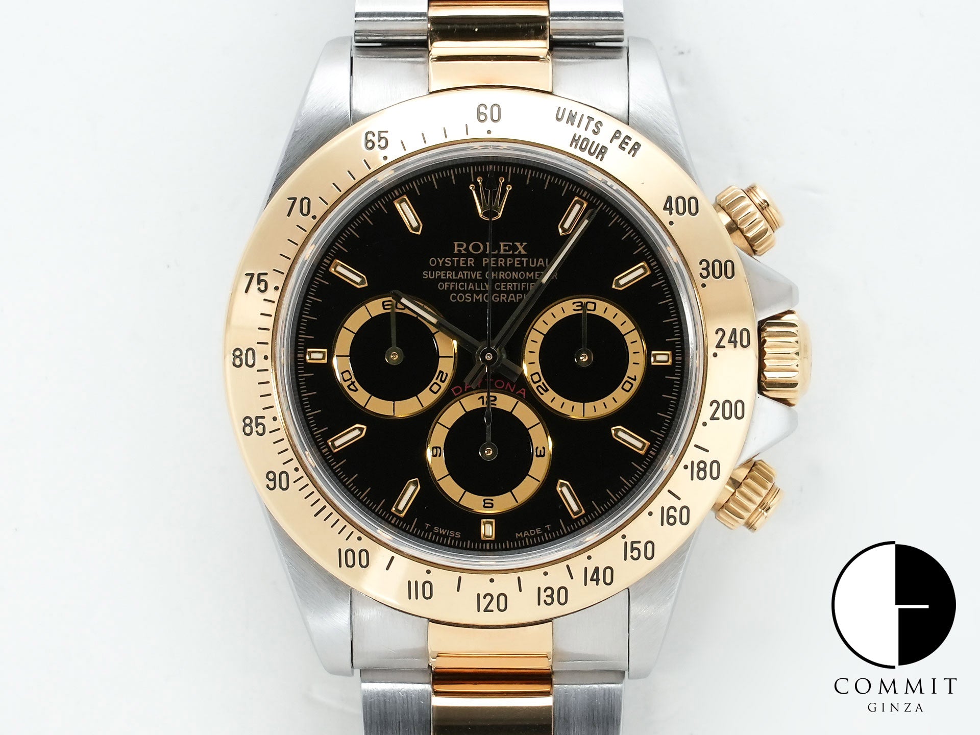 ロレックス デイトナ エルプリメロ Ref.16523 ステンレススチール/イエローゴールド ブラック文字盤 中古 nijpfcwv