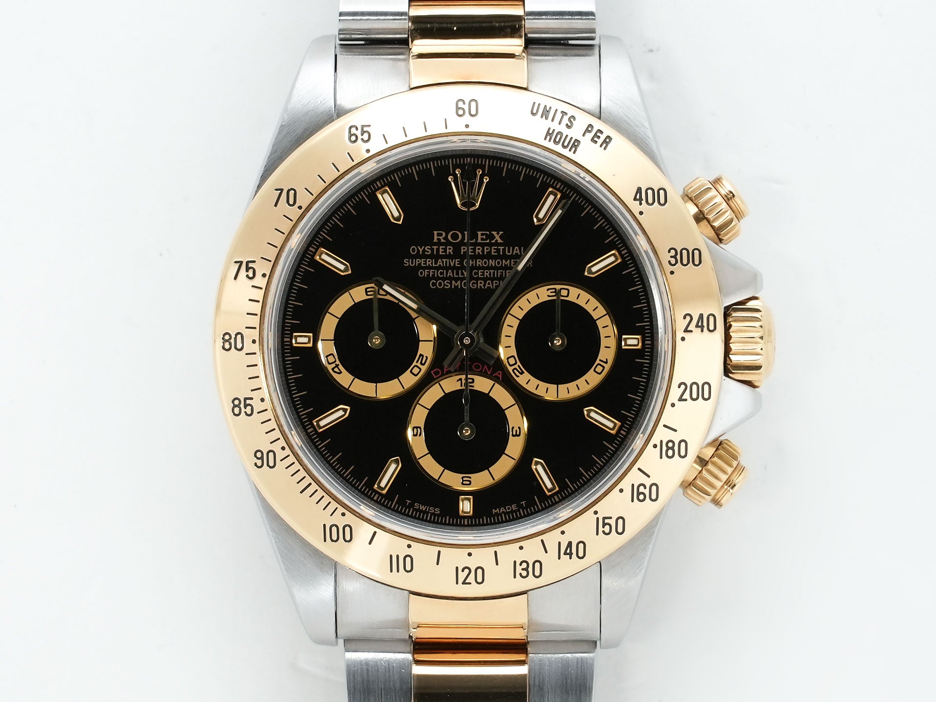 ロレックス デイトナ エルプリメロ Ref.16523 ステンレススチール/イエローゴールド ブラック文字盤 中古 nijpfcwv