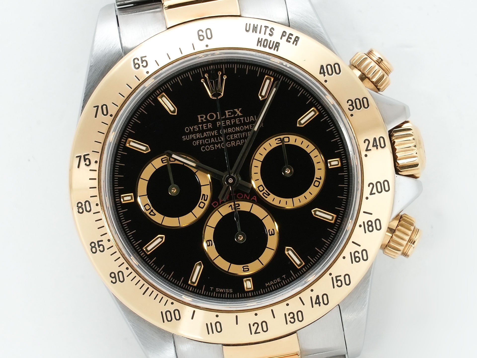 ロレックス デイトナ エルプリメロ Ref.16523 ステンレススチール/イエローゴールド ブラック文字盤 中古 nijpfcwv