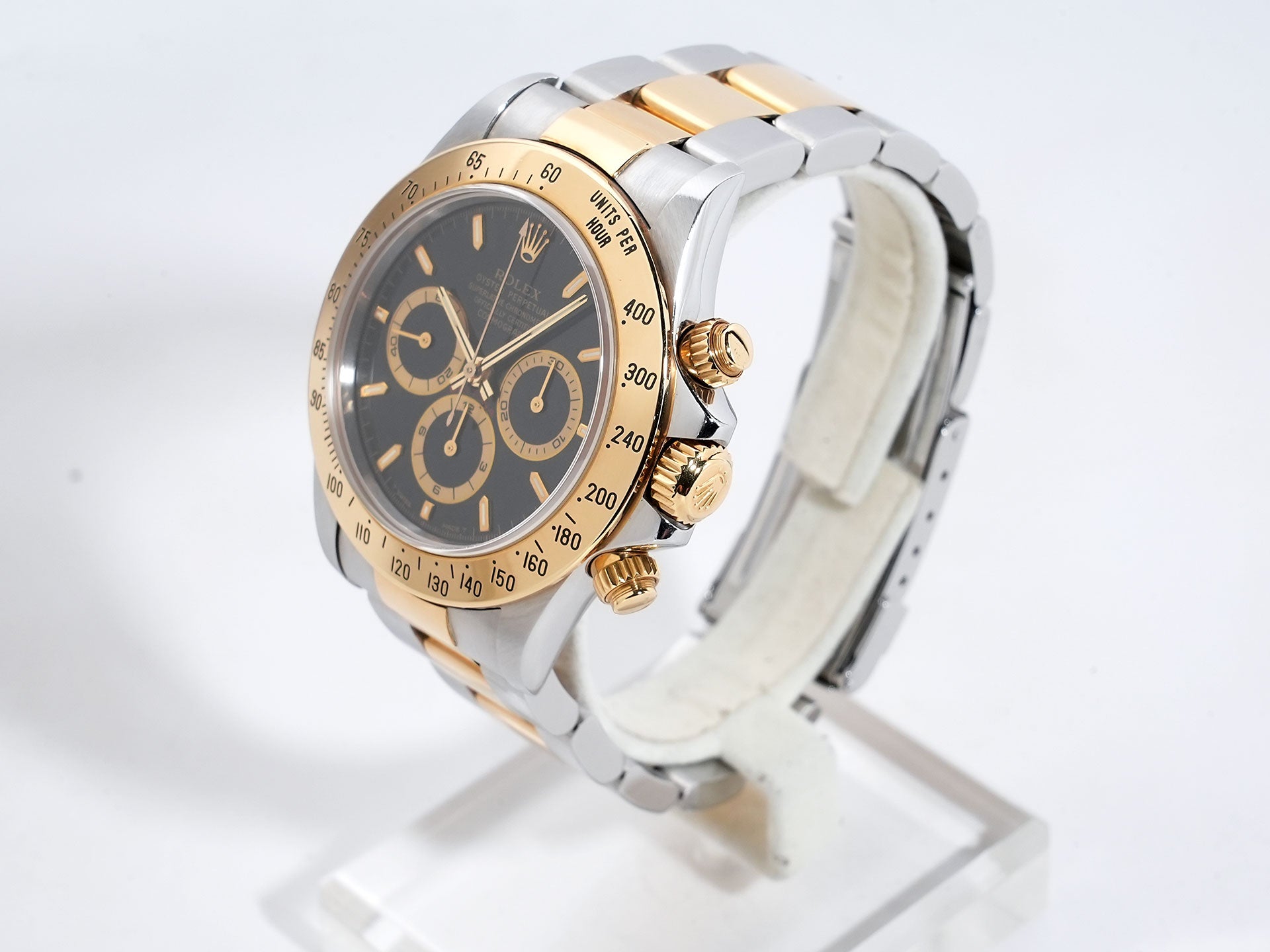 ロレックス デイトナ エルプリメロ Ref.16523 ステンレススチール/イエローゴールド ブラック文字盤 中古 nijpfcwv