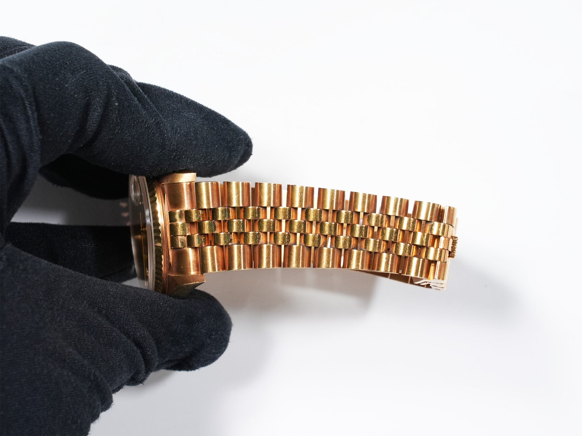 Rolex Datejust 36 Ref. 16238G Yellow Gold Champagne Gold x 10P Diamond Dial Jubilee Bracelet Used ruucyag7