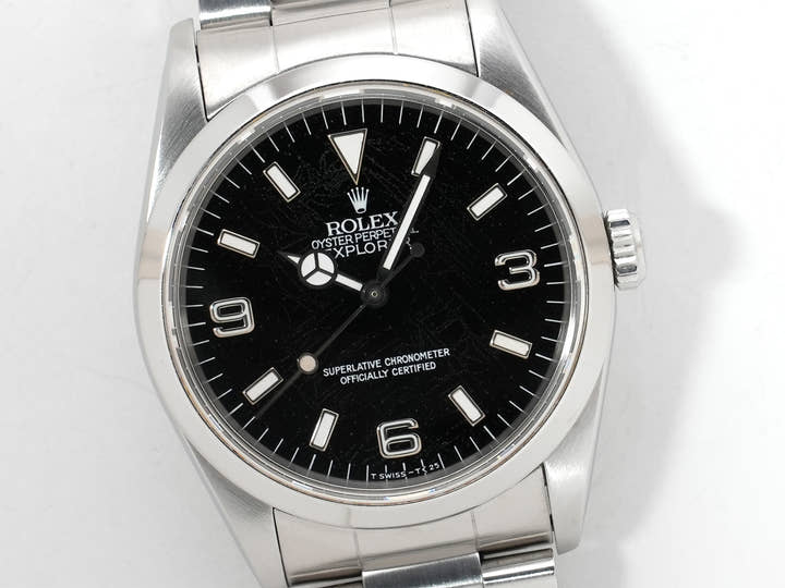 ロレックス エクスプローラーI Ref.14270 ステンレススチール ブラック文字盤 オイスターブレスレット 中古 n6rxxn8v
