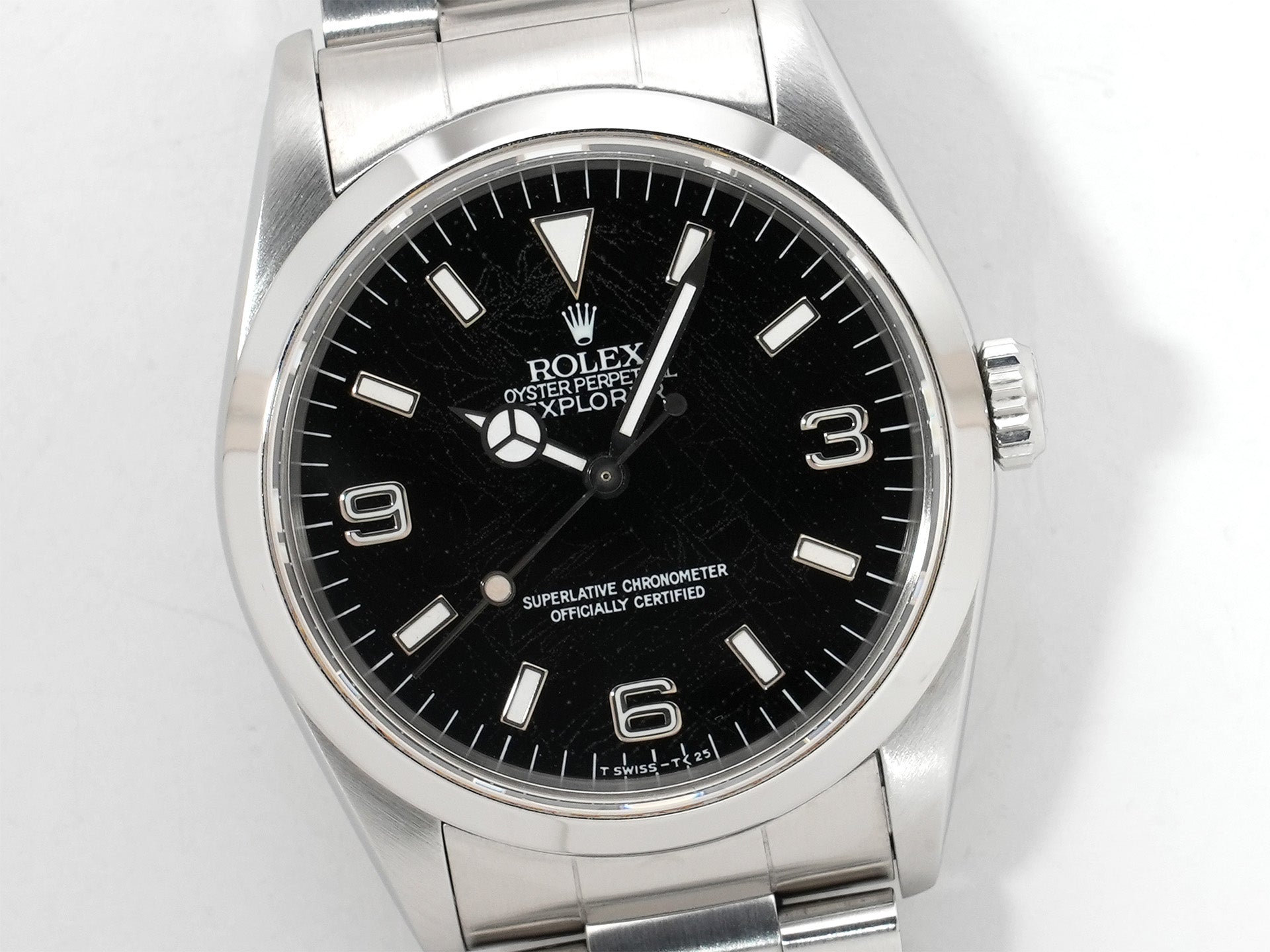ロレックス エクスプローラーI Ref.14270 ステンレススチール ブラック文字盤 オイスターブレスレット 中古 n6rxxn8v