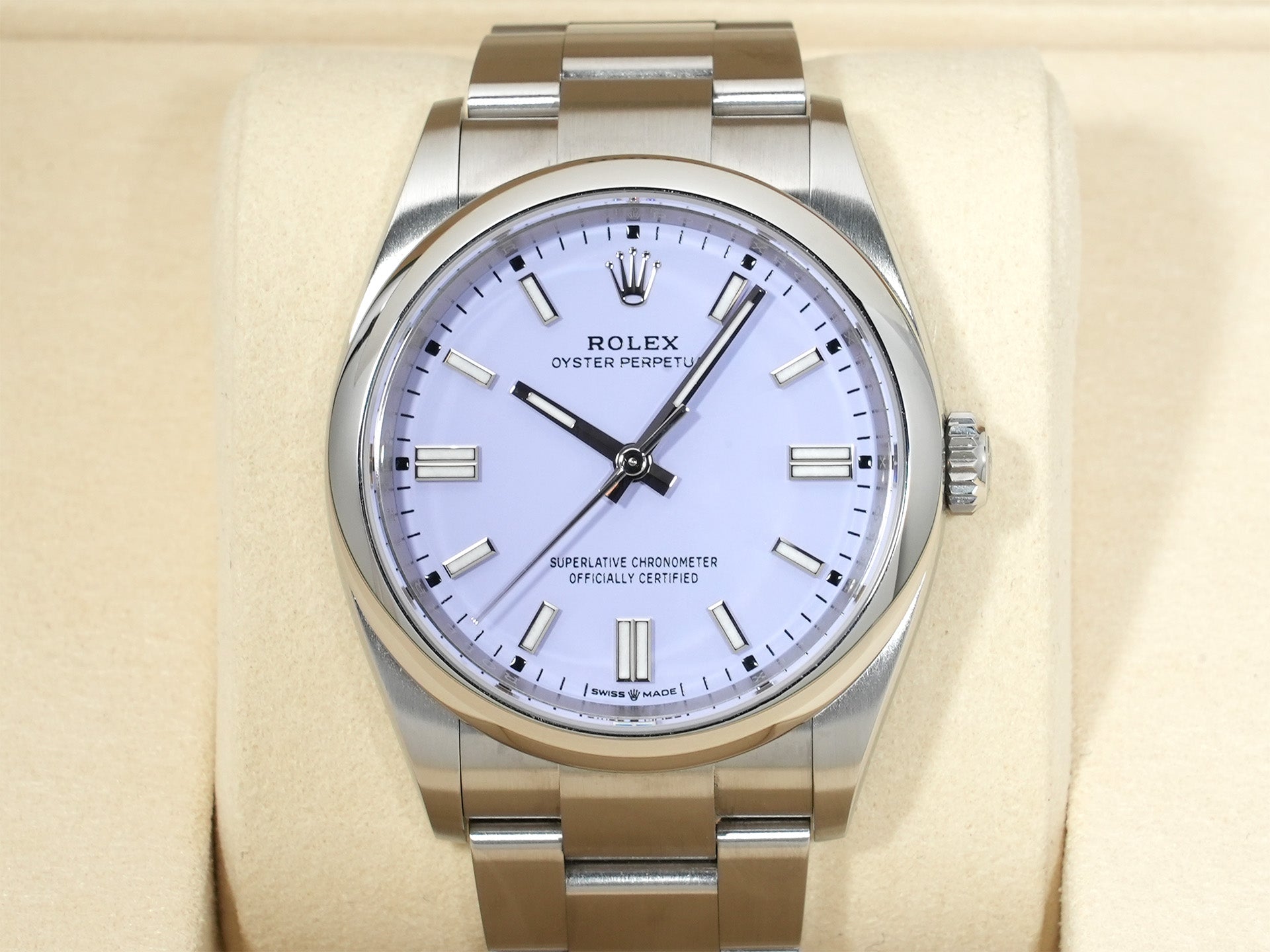 ロレックス オイスターパーペチュアル36 Ref.126000 ステンレススチール ラベンダー文字盤 美中古 uypayapo