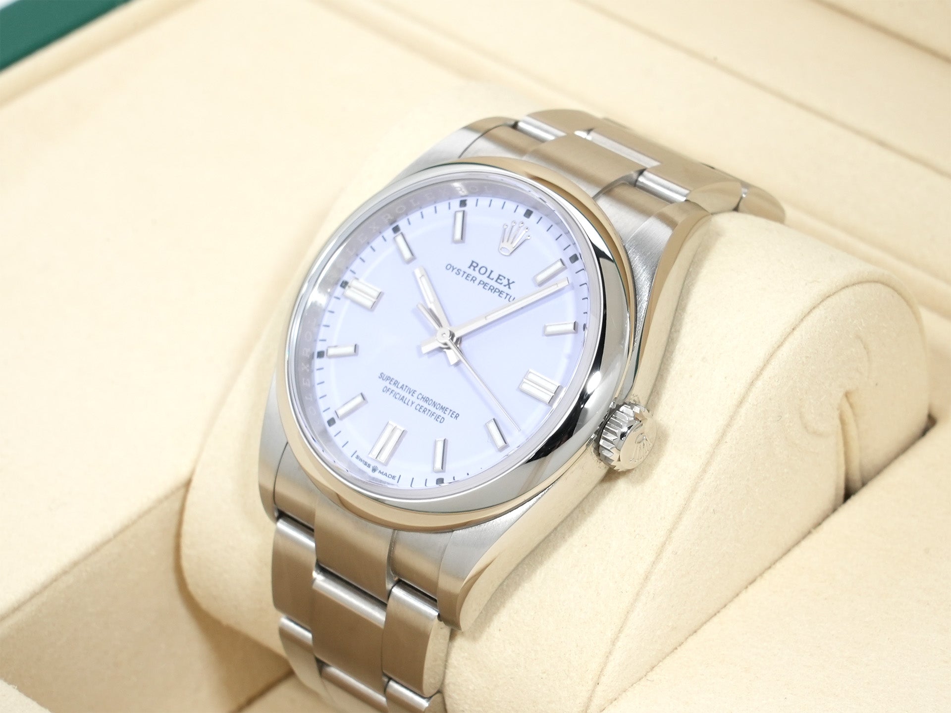 ロレックス オイスターパーペチュアル36 Ref.126000 ステンレススチール ラベンダー文字盤 美中古 uypayapo