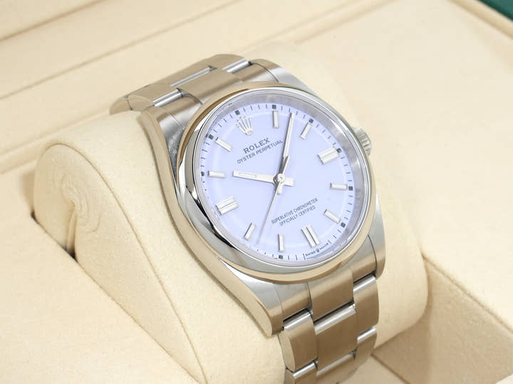 ロレックス オイスターパーペチュアル36 Ref.126000 ステンレススチール ラベンダー文字盤 美中古 uypayapo