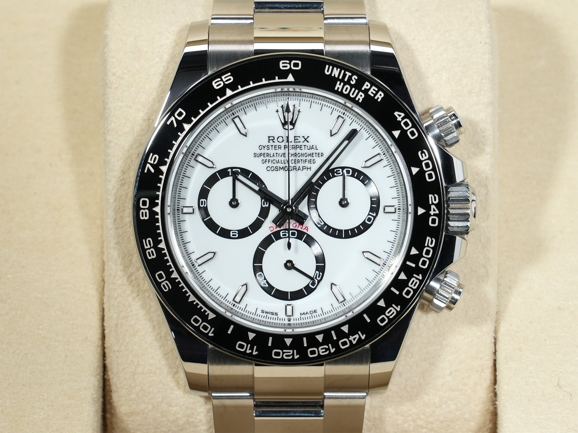 ロレックス デイトナ Ref.126500LN ステンレススチール ホワイト文字盤 美品 ynwohpu7