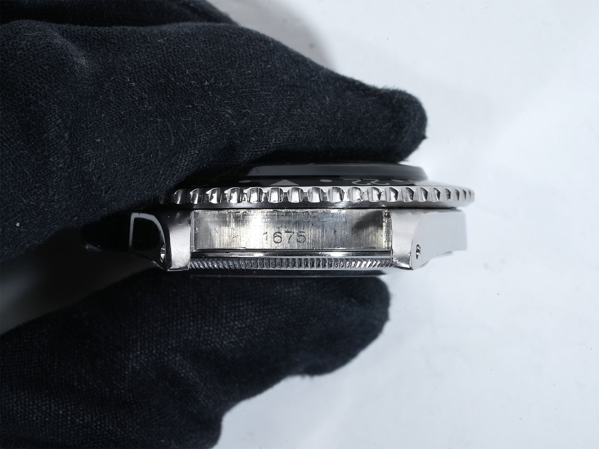 ロレックス GMTマスター Ref.1675 ステンレススチール ブラック文字盤 ジュビリーブレスレット 中古 twp6jqpc