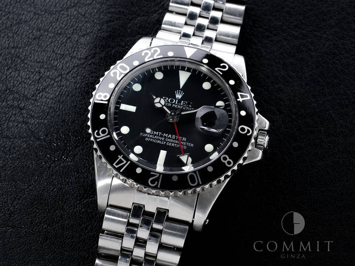 ロレックス GMTマスター Ref.1675 ステンレススチール ブラック文字盤 ジュビリーブレスレット 中古 twp6jqpc