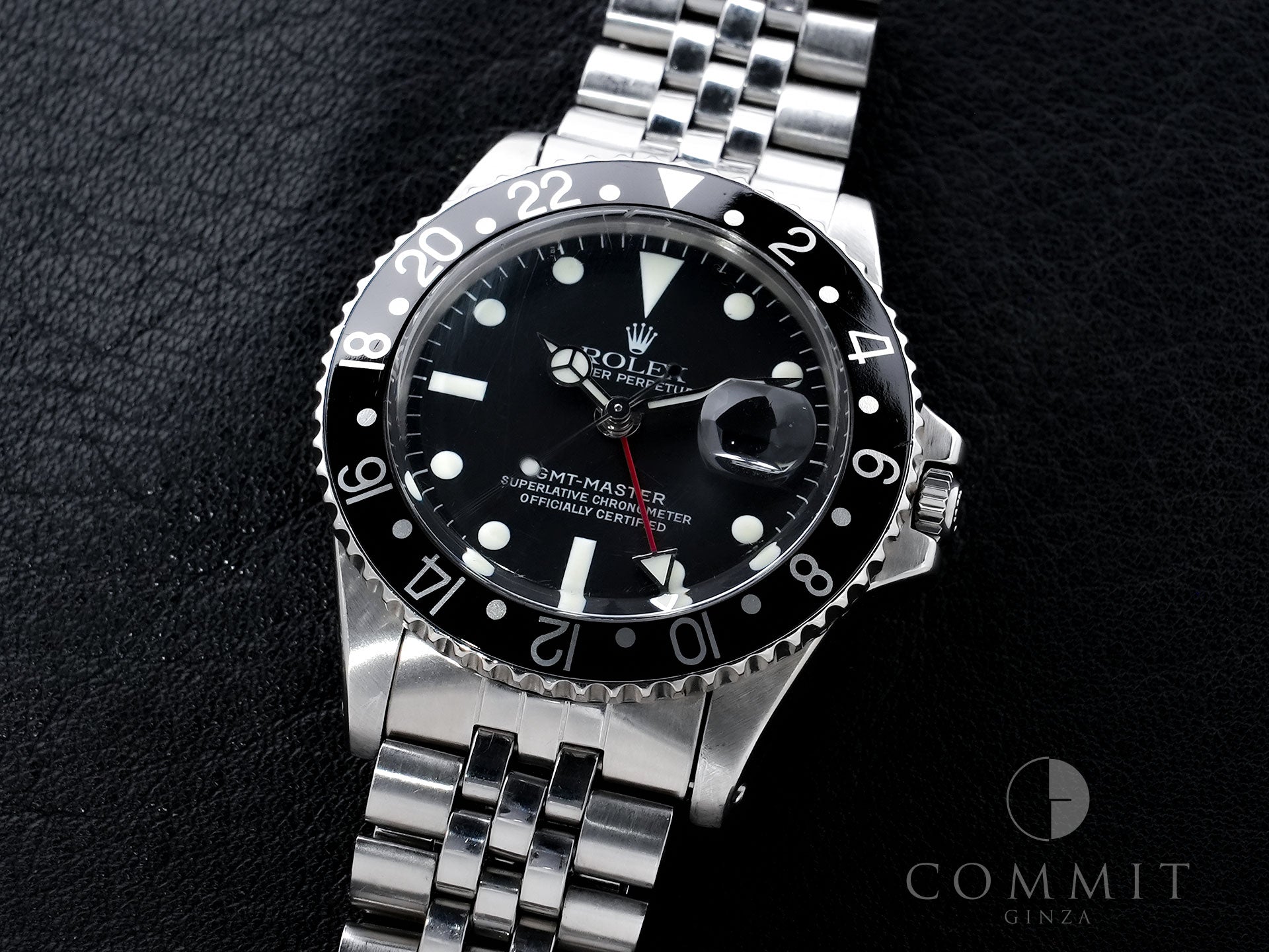 ロレックス GMTマスター Ref.1675 ステンレススチール ブラック文字盤 ジュビリーブレスレット 中古 twp6jqpc