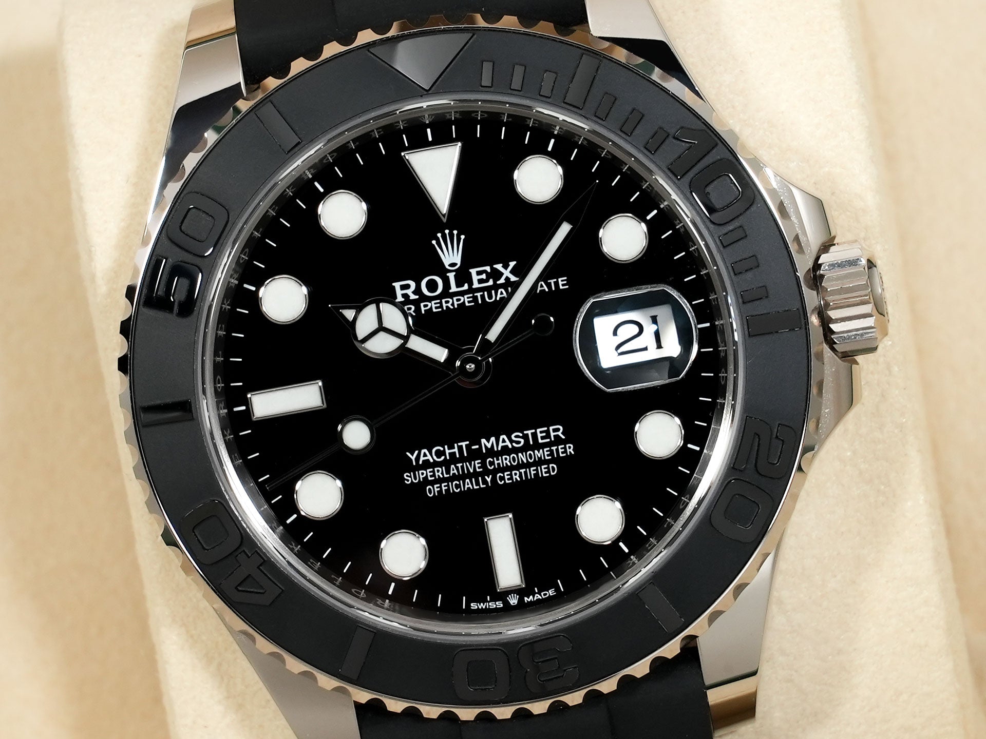 ロレックス ヨットマスター42 Ref.226659 ホワイトゴールド ブラック文字盤 美中古 i5ck6mq8