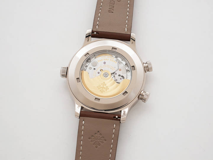 パテックフィリップ カラトラバ パイロット トラベルタイム Ref.5524G-001 ホワイトゴールド ブルー文字盤 中古 vy5xq5xu