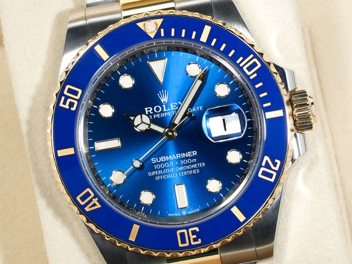 ロレックス サブマリーナー デイト Ref.126613LB ステンレススチール/イエローゴールド ブルー文字盤 中古 d3e5asqj