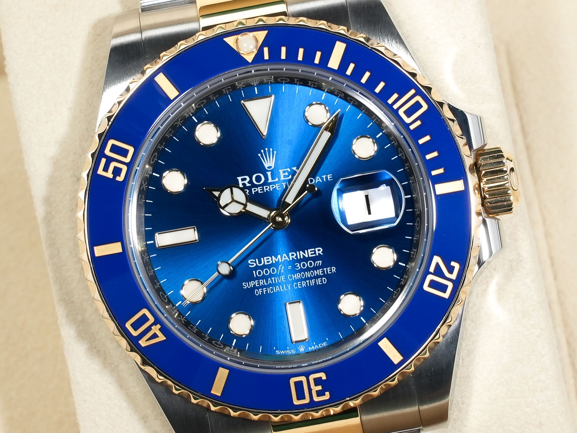 ロレックス サブマリーナー デイト Ref.126613LB ステンレススチール/イエローゴールド ブルー文字盤 中古 d3e5asqj