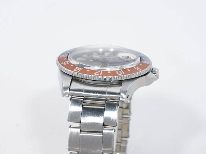 ロレックス GMTマスター Ref.1675 ステンレススチール ブラック文字盤 オイスターブレスレット 中古 3jthodwu