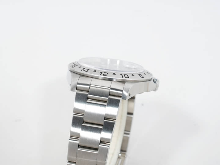 ロレックス エクスプローラーII Ref.16570 ステンレススチール ブラック文字盤 オイスターブレスレット 中古 2bm3ortf