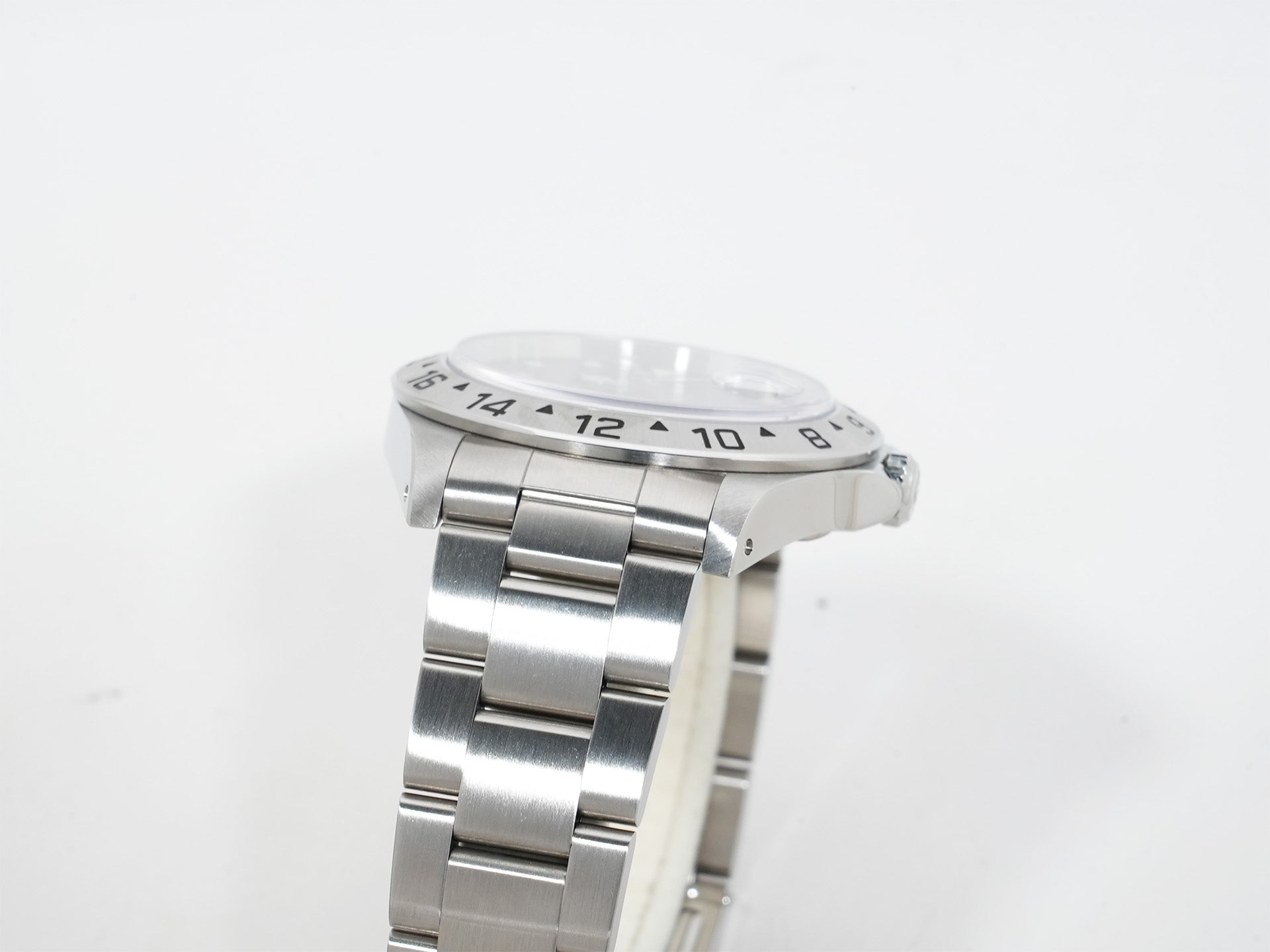 ロレックス エクスプローラーII Ref.16570 ステンレススチール ブラック文字盤 オイスターブレスレット 中古 2bm3ortf