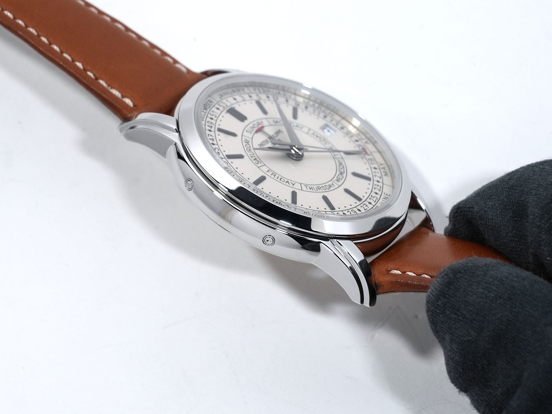 パテックフィリップ カラトラバ ウィークリーカレンダー Ref.5212A-001 ステンレススチール シルバー文字盤 美品 nfdf3obv