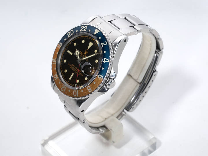 ロレックス GMTマスター Ref.1675 ステンレススチール ブラック文字盤 オイスターブレスレット 中古 v7cs2rn3