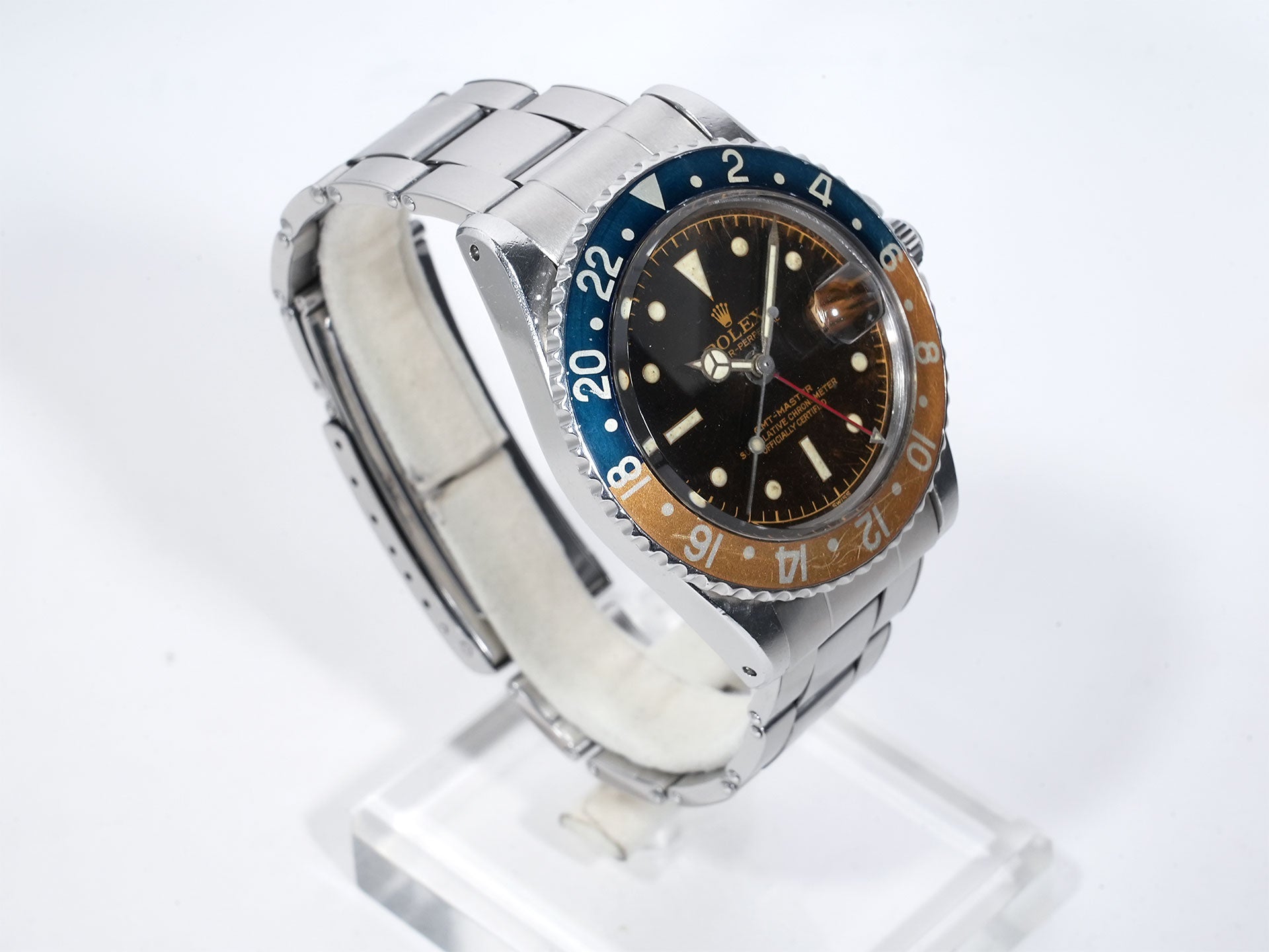 ロレックス GMTマスター Ref.1675 ステンレススチール ブラック文字盤 オイスターブレスレット 中古 v7cs2rn3