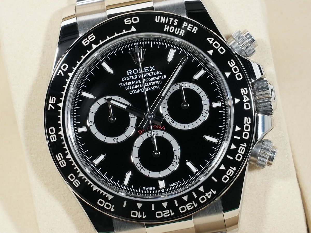 ロレックス デイトナ Ref.126500LN ステンレススチール ブラック文字盤 美中古 nh62wfx5