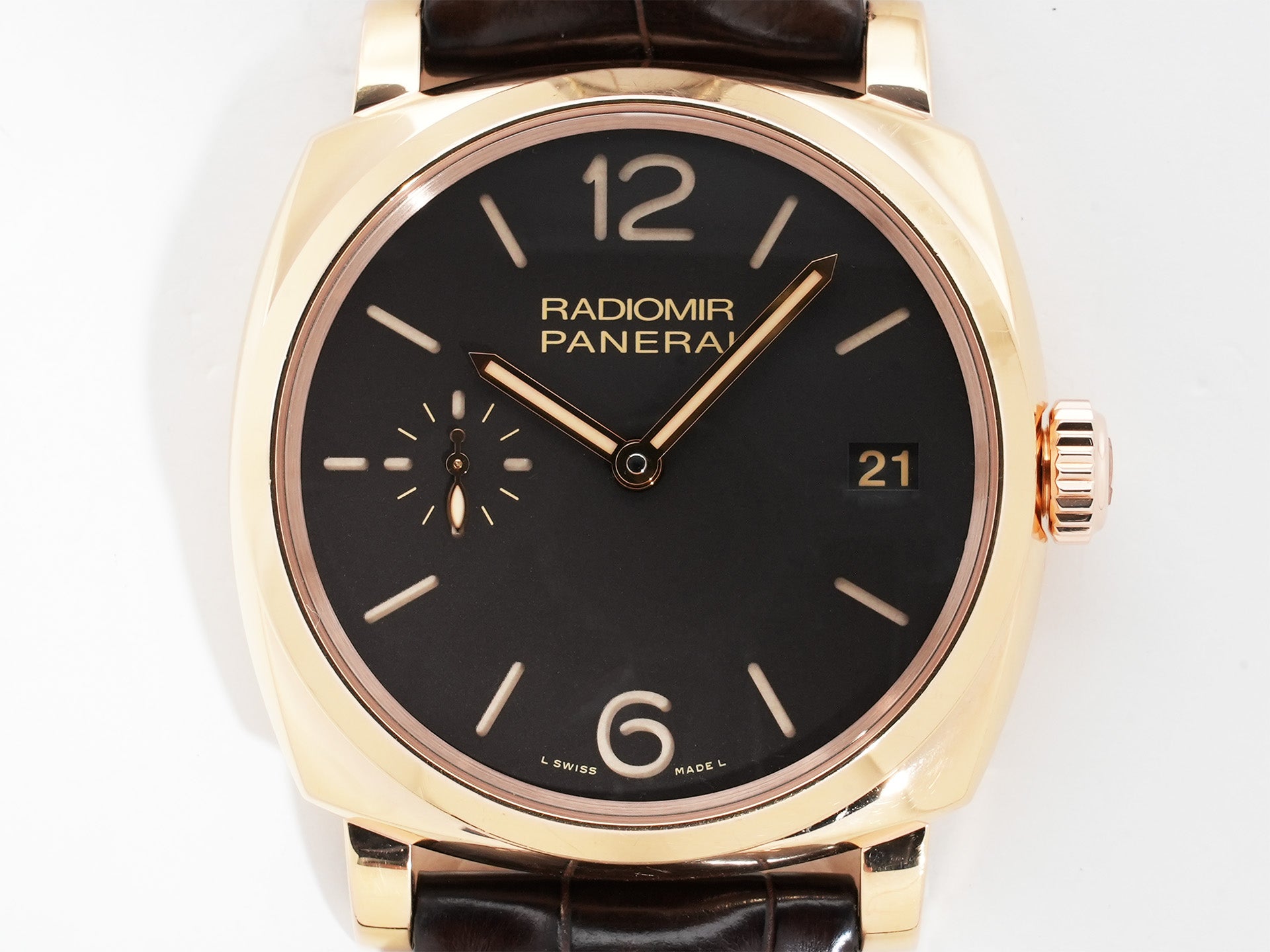 パネライ ラジオミール 1940 Ref.PAM00515 レッドゴールド ブラウン文字盤 中古 zumb4pts