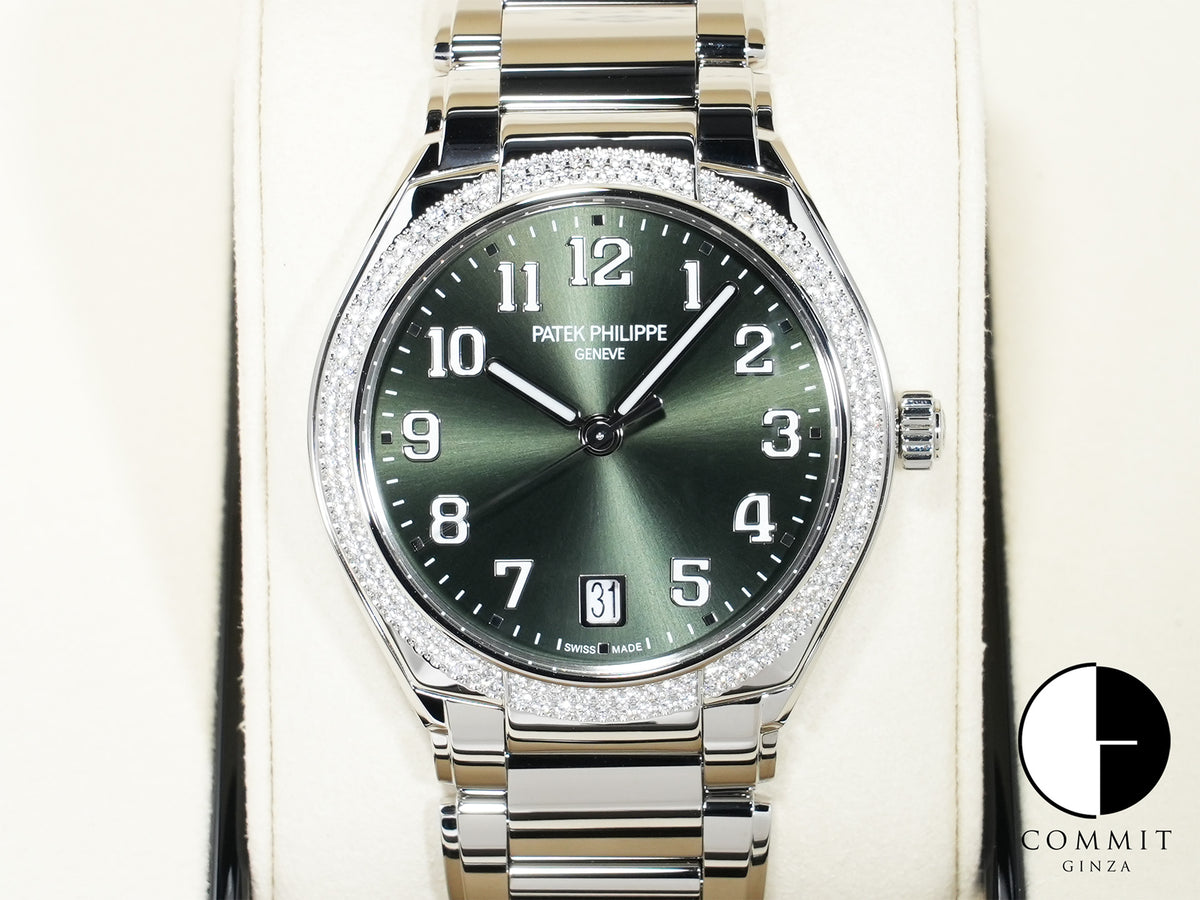 パテックフィリップ Twenty-4 Ref.7300/1200A-011 ステンレススチール オリーブグリーン ソレイユ文字盤 未使用 hxqqg7kz