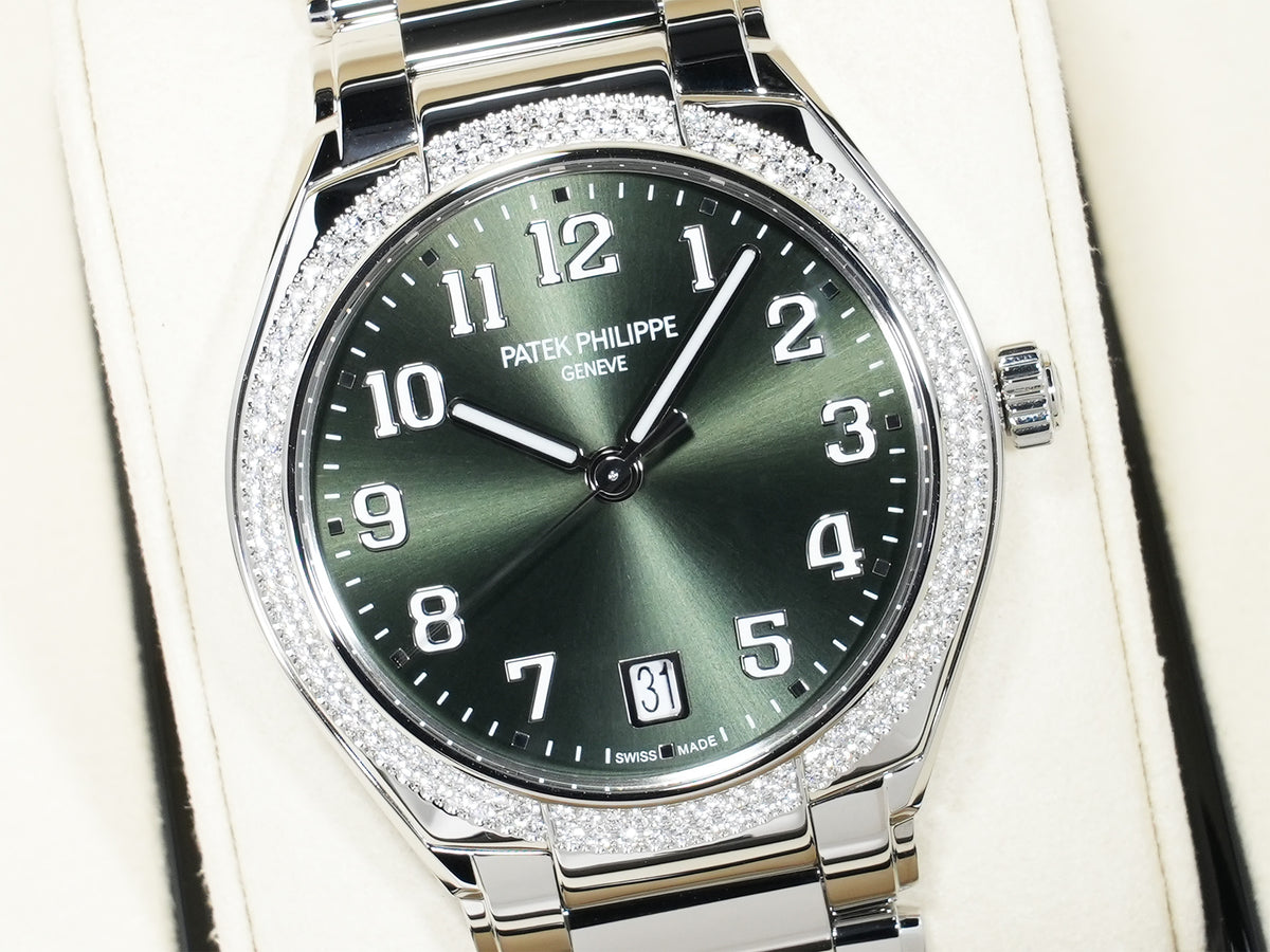 パテックフィリップ Twenty-4 Ref.7300/1200A-011 ステンレススチール オリーブグリーン ソレイユ文字盤 未使用 hxqqg7kz
