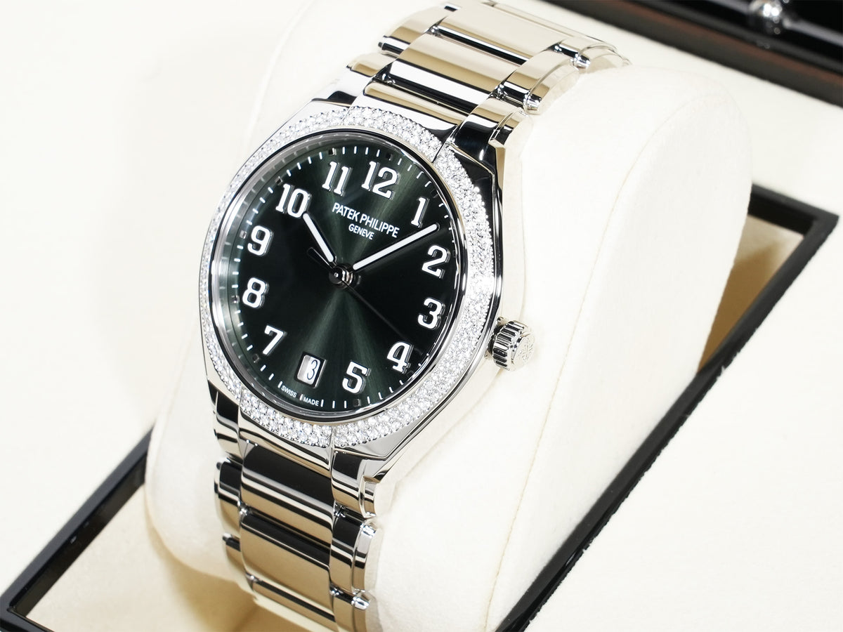 パテックフィリップ Twenty-4 Ref.7300/1200A-011 ステンレススチール オリーブグリーン ソレイユ文字盤 未使用 hxqqg7kz