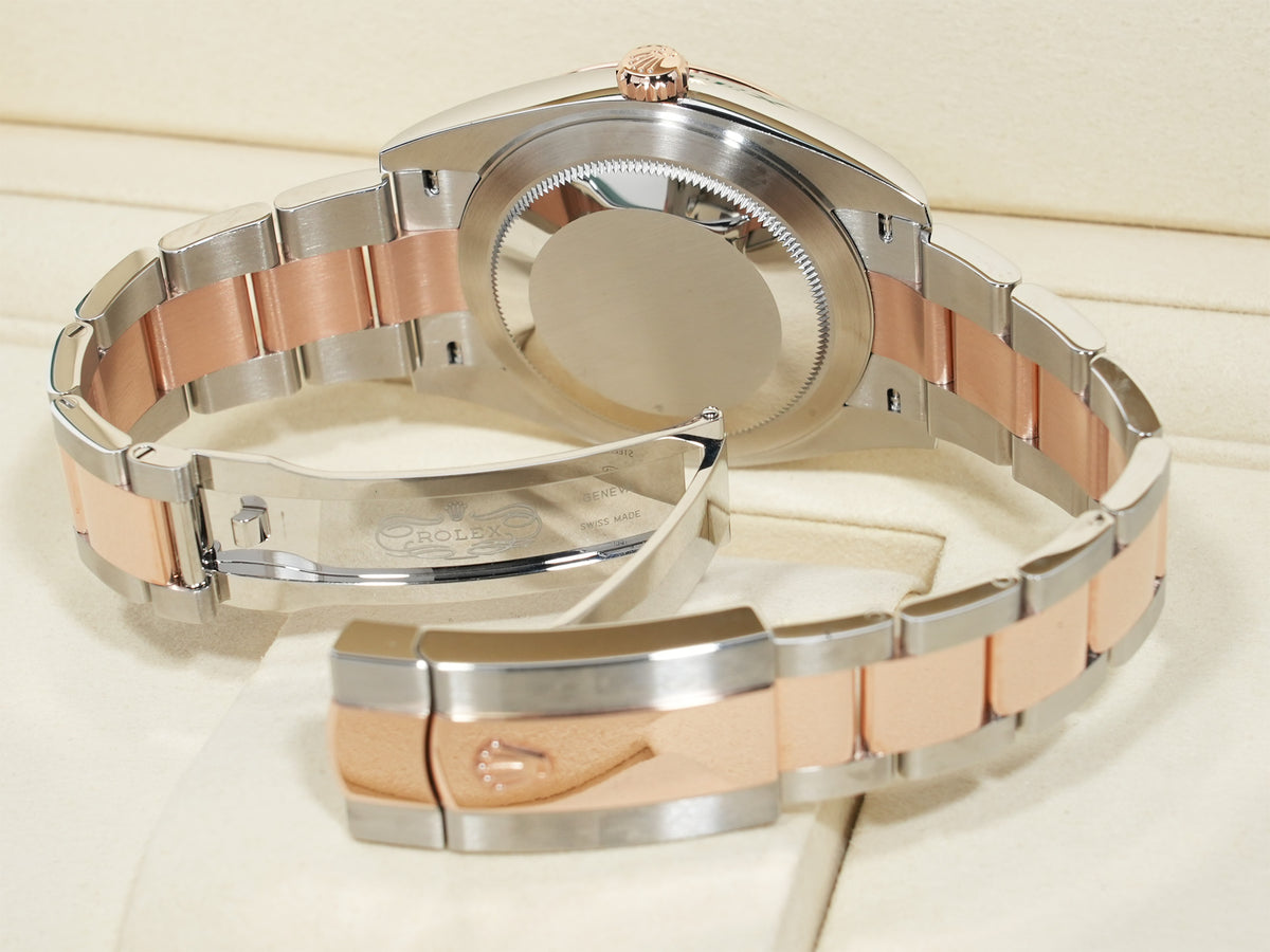 Rolex Datejust 41 Ref. 126331 Stainless Steel/Everose Gold Slate Roman Dial Oyster Bracelet Unused imu3suba