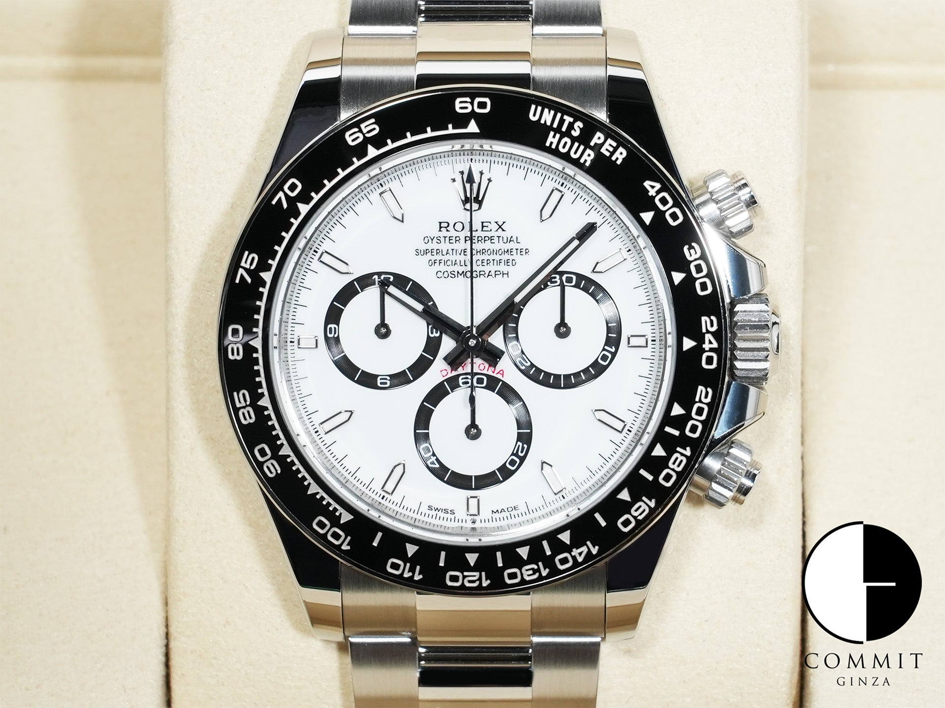 ROLEX Daytona Ref. 126500LN Stainless Steel White Dial Excellent Condition ip42htn7