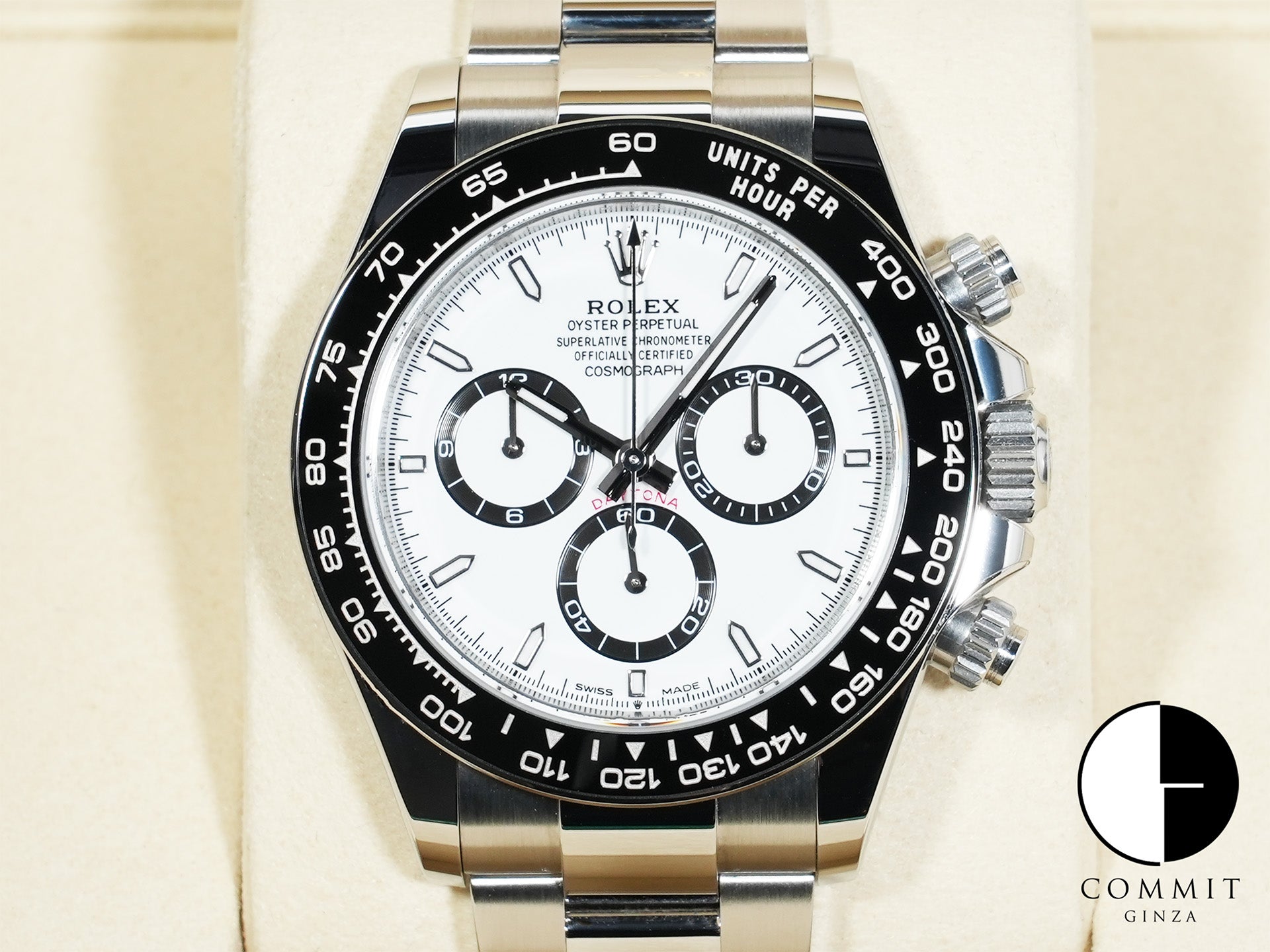 Rolex Daytona Ref. 126500LN Stainless Steel White Dial Excellent Condition 4x93s8ta