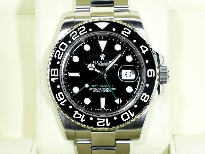 Rolex GMT-Master II Ref.116710LN Stainless Steel Black Dial Oyster Bracelet Excellent Used 2pyqpsfw