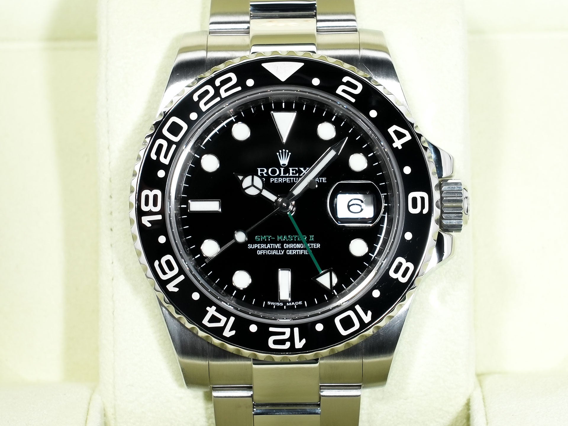 Rolex GMT-Master II Ref.116710LN Stainless Steel Black Dial Oyster Bracelet Excellent Used 2pyqpsfw