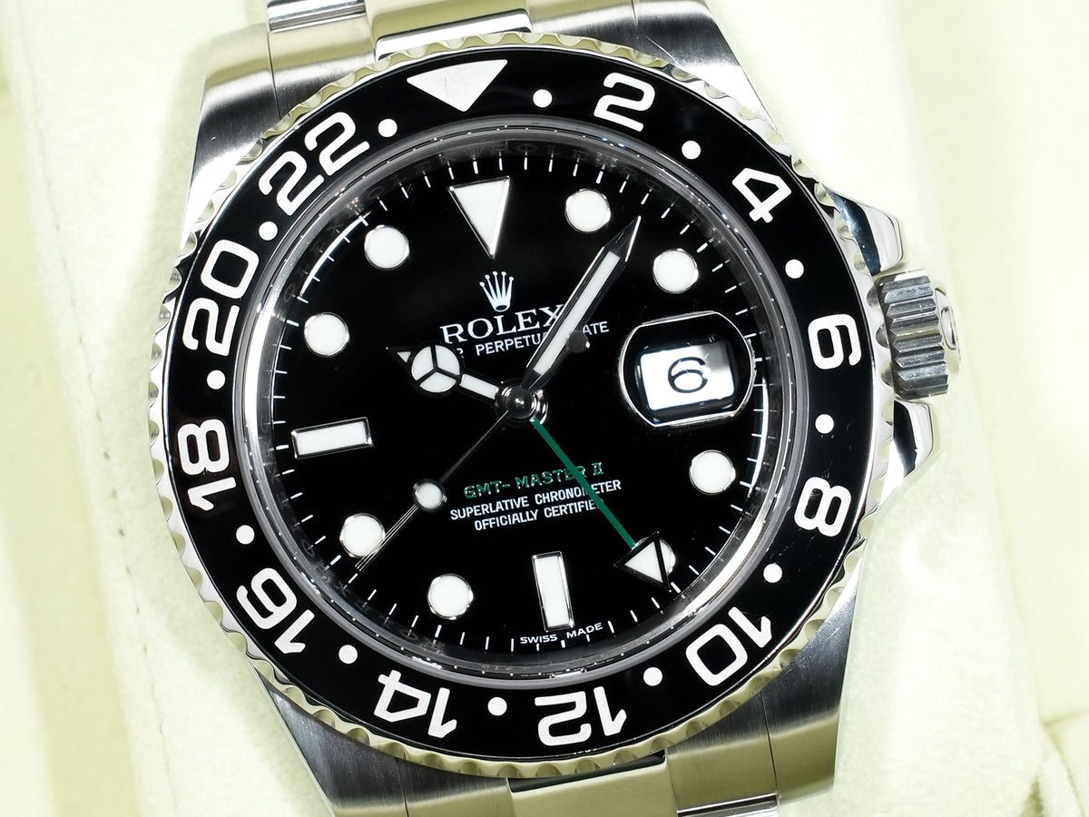 Rolex GMT-Master II Ref.116710LN Stainless Steel Black Dial Oyster Bracelet Excellent Used 2pyqpsfw