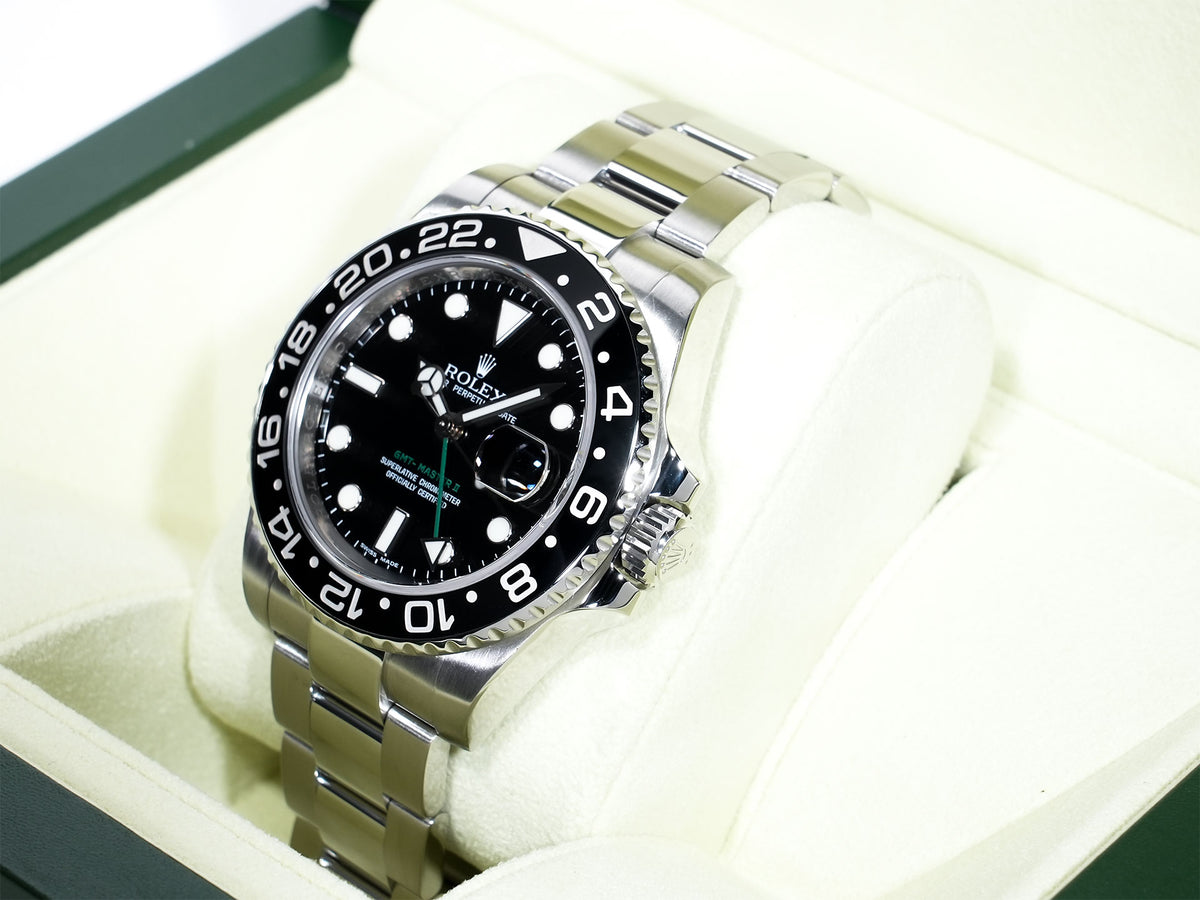 Rolex GMT-Master II Ref.116710LN Stainless Steel Black Dial Oyster Bracelet Excellent Used 2pyqpsfw