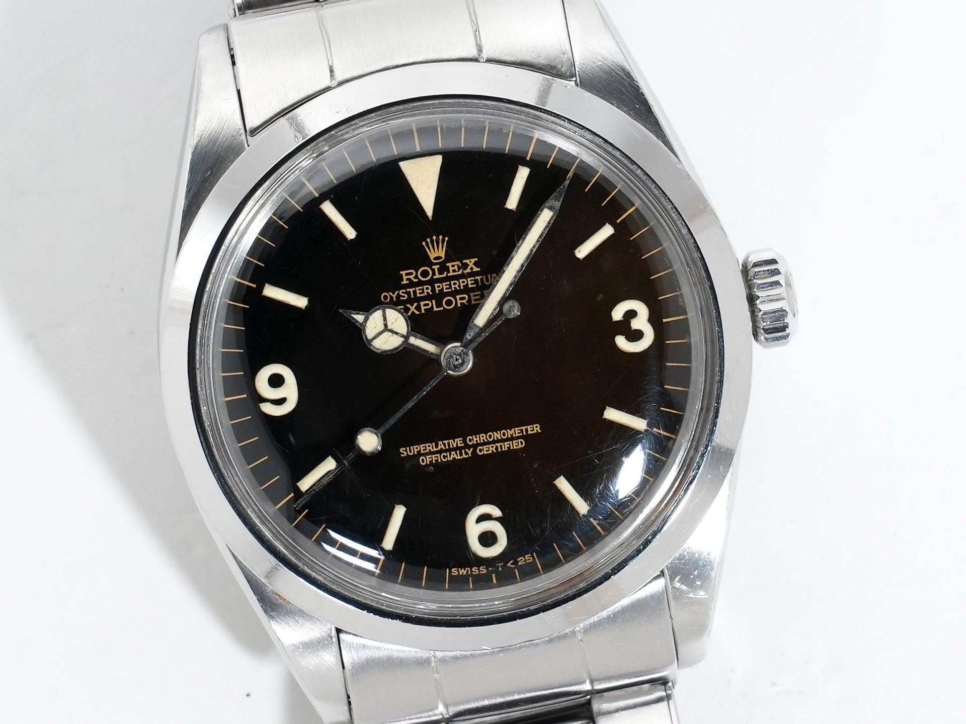 Rolex Explorer I Ref. 1016 Stainless Steel Black Dial Used 9ztx4utw