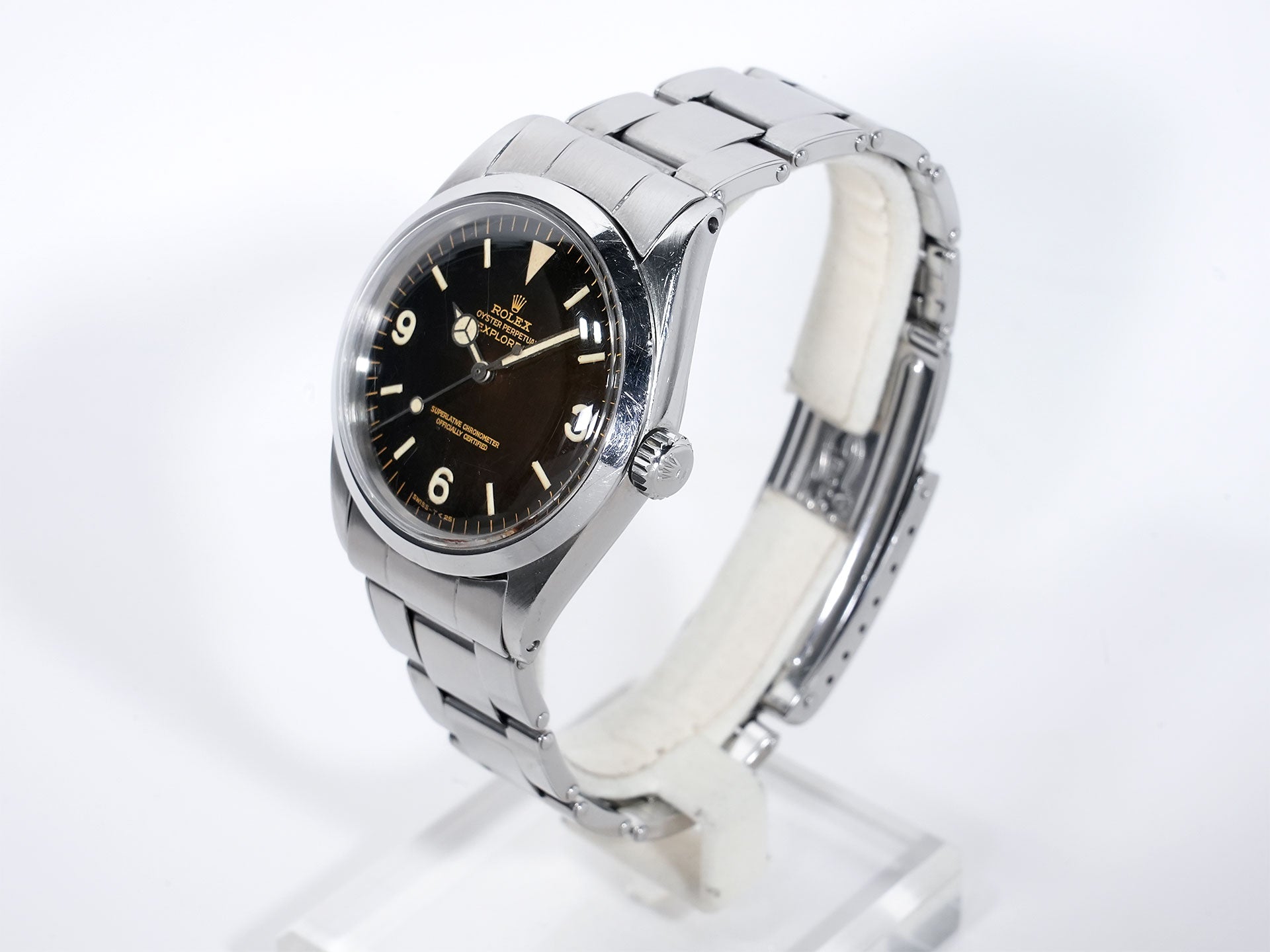 Rolex Explorer I Ref. 1016 Stainless Steel Black Dial Used 9ztx4utw