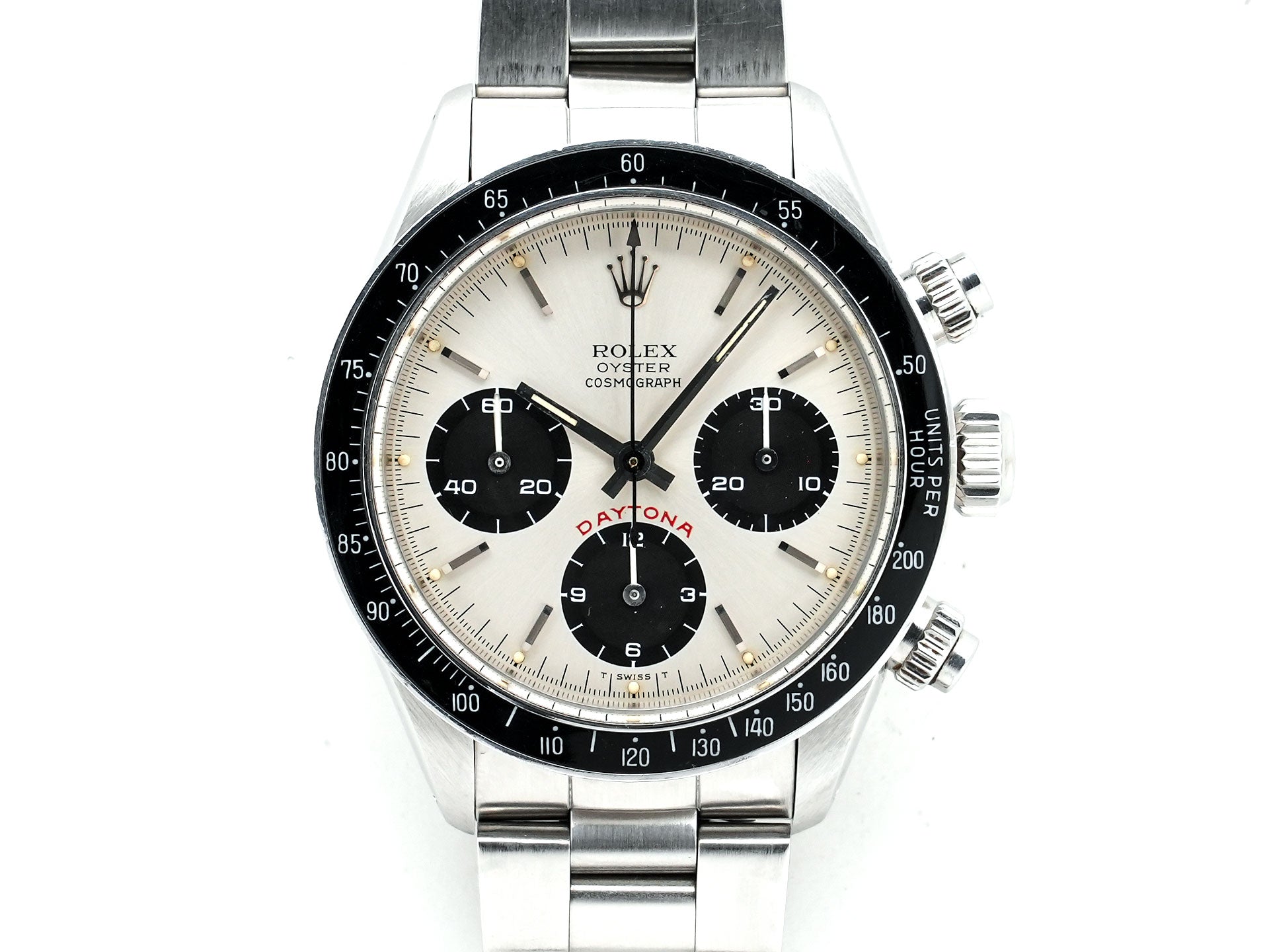 Rolex Daytona Ref.6263 Stainless Steel Silver Dial Used 4gpvuf8y