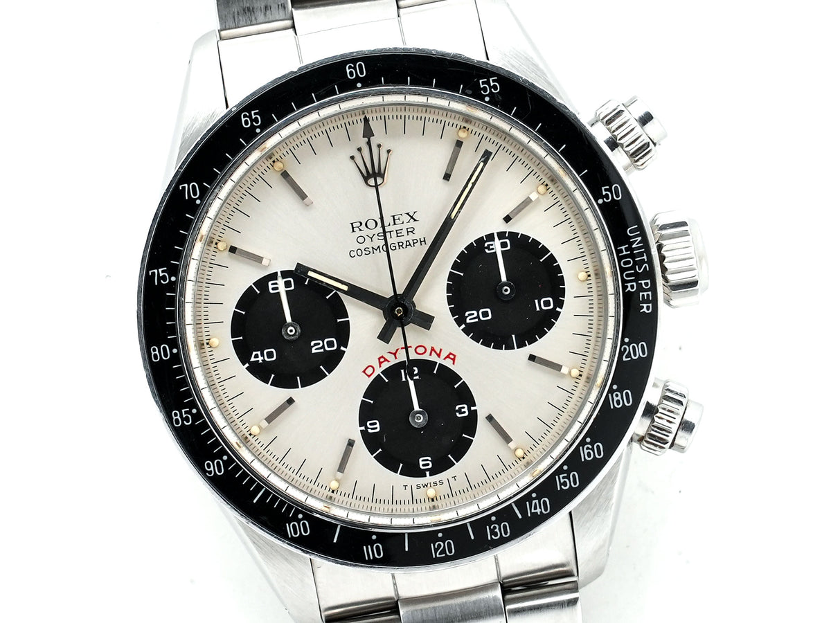 Rolex Daytona Ref.6263 Stainless Steel Silver Dial Used 4gpvuf8y