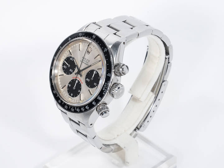Rolex Daytona Ref.6263 Stainless Steel Silver Dial Used 4gpvuf8y
