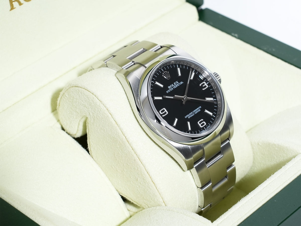 Rolex Oyster Perpetual 36 Ref. 116000 Stainless Steel Black Dial Used 4jxpmxof
