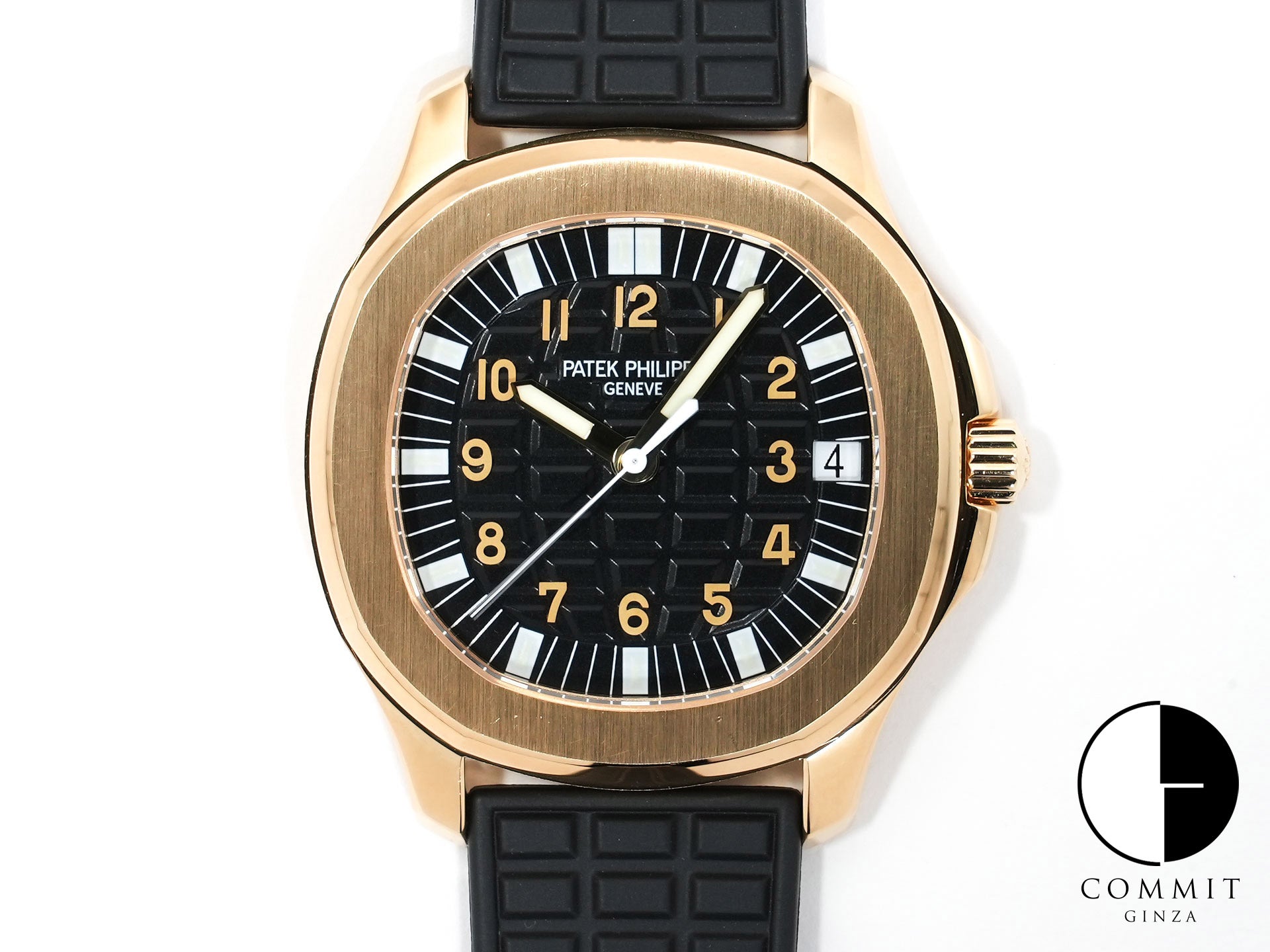 Patek Philippe Aquanaut Ref. 5065J-001 Yellow Gold Black Dial Used 5h3ebcnd