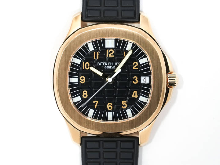 Patek Philippe Aquanaut Ref. 5065J-001 Yellow Gold Black Dial Used 5h3ebcnd