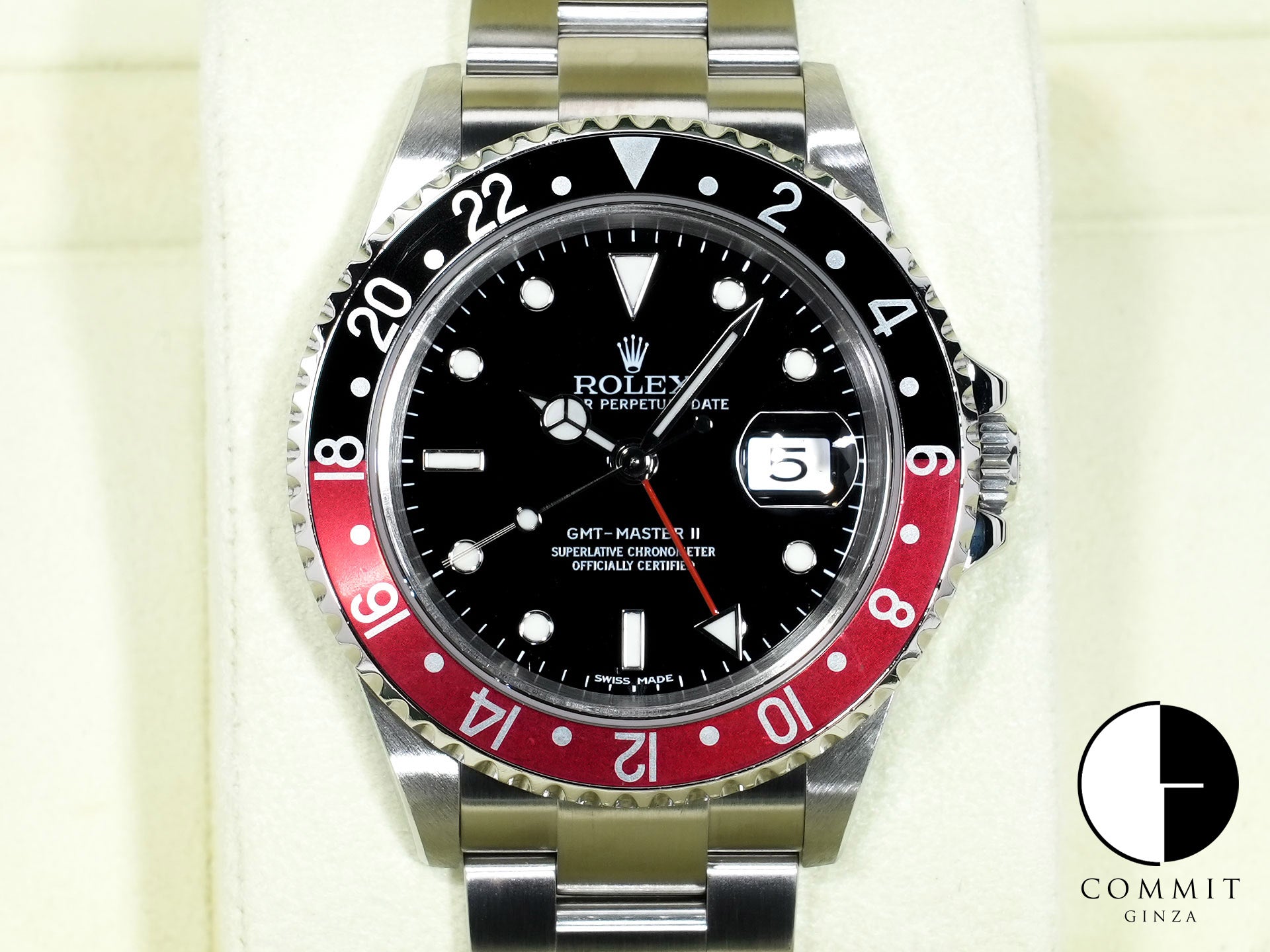 Rolex GMT-Master II Ref. 16710 Stainless Steel Black Dial Oyster Bracelet Used hntedmac