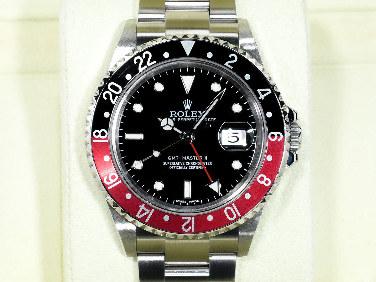 Rolex GMT-Master II Ref. 16710 Stainless Steel Black Dial Oyster Bracelet Used hntedmac