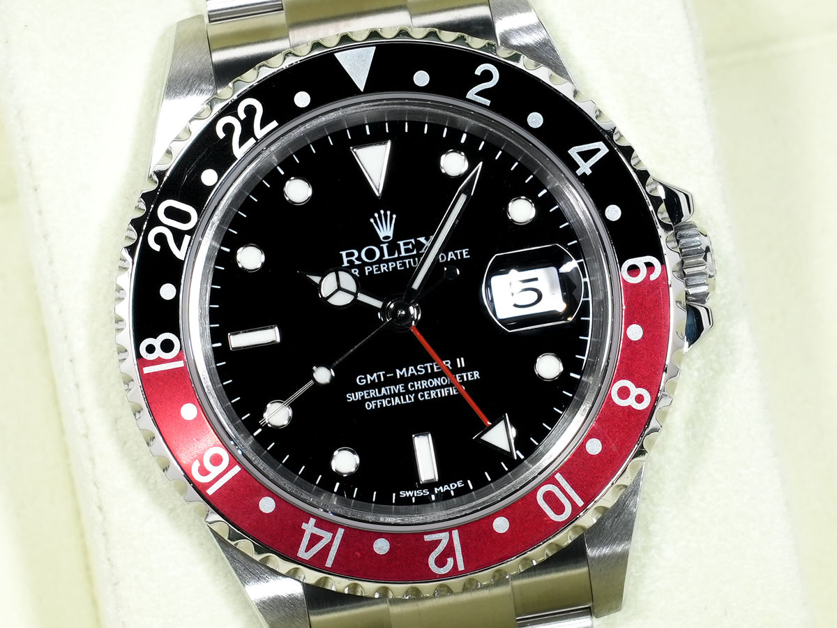 Rolex GMT-Master II Ref. 16710 Stainless Steel Black Dial Oyster Bracelet Used hntedmac