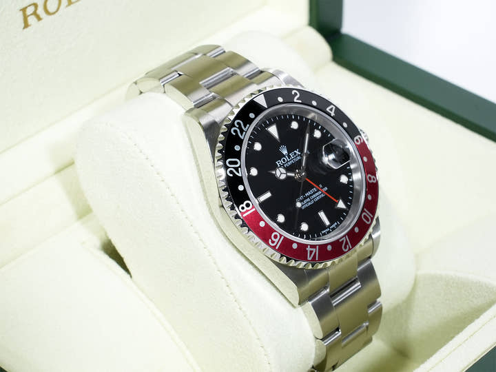 Rolex GMT-Master II Ref. 16710 Stainless Steel Black Dial Oyster Bracelet Used hntedmac
